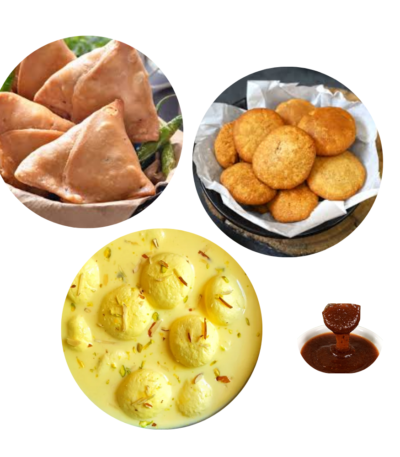 Samosa, Kachori & Rasmalai