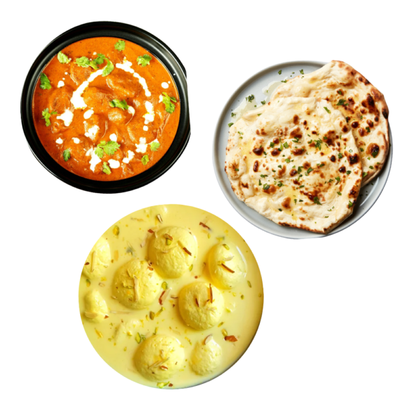 Butter Chicken, Butter Naan and Rasmalai Combo 5